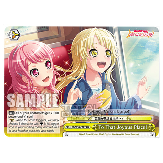 Weiss Schwarz - BanG Dream! Girls Band Party! - 5th Anniversary - To That Joyous Place! (CR) BD/W95-E027