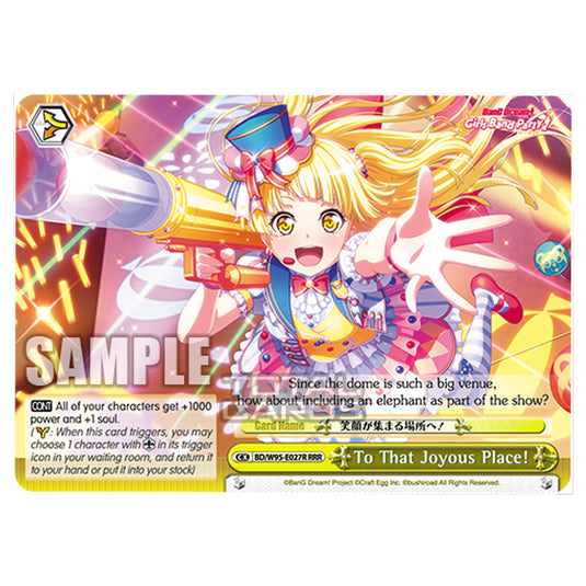 Weiss Schwarz - BanG Dream! Girls Band Party! - 5th Anniversary - To That Joyous Place! (RRR) BD/W95-E027R