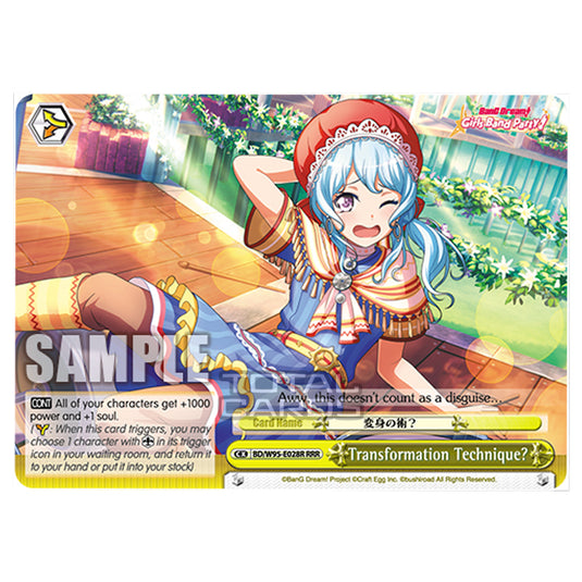 Weiss Schwarz - BanG Dream! Girls Band Party! - 5th Anniversary - Transformation Technique? (RRR) BD/W95-E028R