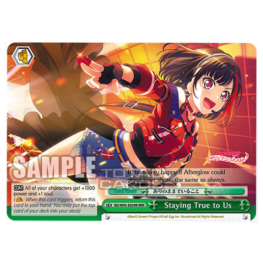 Weiss Schwarz - BanG Dream! Girls Band Party! - 5th Anniversary - Staying True to Us (RRR) BD/W95-E059R
