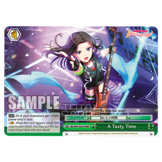 Weiss Schwarz - BanG Dream! Girls Band Party! - 5th Anniversary - A Tasty Time (RRR) BD/W95-E061R