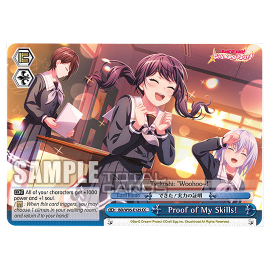 Weiss Schwarz - BanG Dream! Girls Band Party! - 5th Anniversary - Proof of My Skills! (CC) BD/W95-E125