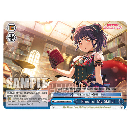 Weiss Schwarz - BanG Dream! Girls Band Party! - 5th Anniversary - Proof of My Skills! (RRR) BD/W95-E125R