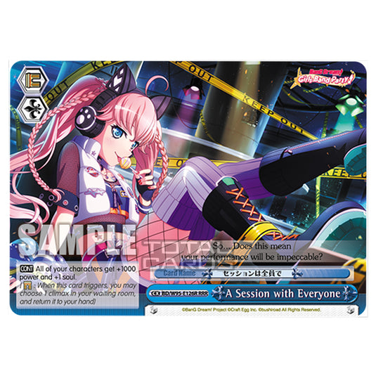 Weiss Schwarz - BanG Dream! Girls Band Party! - 5th Anniversary - A Session with Everyone (RRR) BD/W95-E126R