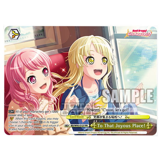Weiss Schwarz - BanG Dream! Girls Band Party! - 5th Anniversary - To That Joyous Place! (PR) BD/W95-E127