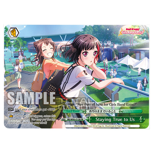 Weiss Schwarz - BanG Dream! Girls Band Party! - 5th Anniversary - Staying True to Us (PR) BD/W95-E128