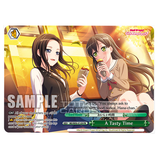 Weiss Schwarz - BanG Dream! Girls Band Party! - 5th Anniversary - A Tasty Time (PR) BD/W95-E129