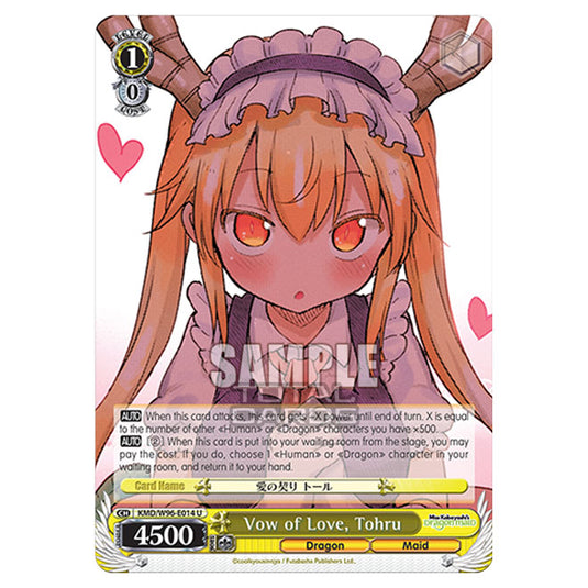 Weiss Schwarz - Miss Kobayashi's Dragon Maid - Vow of Love, Tohru (U) KMD/W96-E014