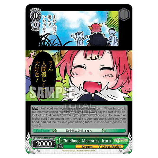 Weiss Schwarz - Miss Kobayashi's Dragon Maid - Childhood Memories, Iruru (MDR) KMD/W96-E043MDR