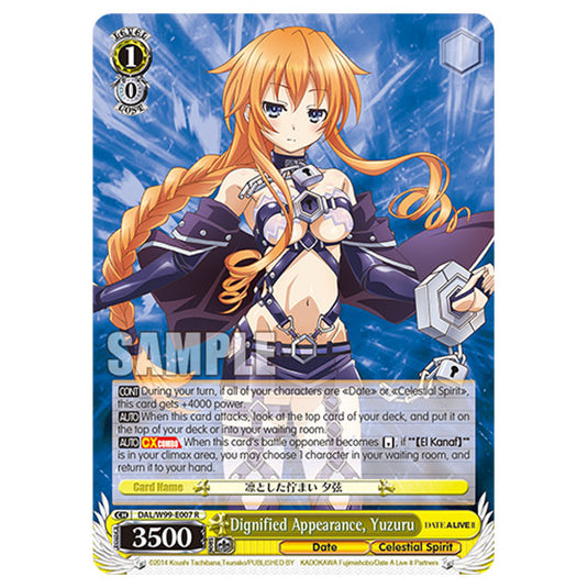 Weiss Schwarz - Date A Live Vol.2 - Dignified Appearance, Yuzuru (R) DAL/W99-E007