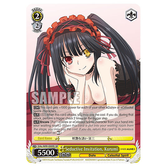 Weiss Schwarz - Date A Live Vol.2 - Seductive Invitation, Kurumi (SR) DAL/W99-E009S