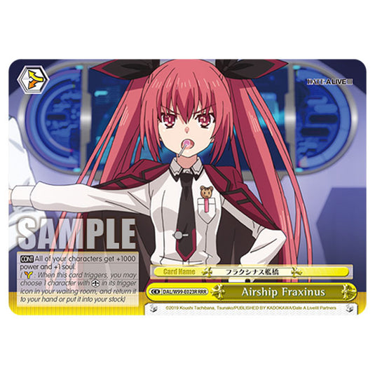 Weiss Schwarz - Date A Live Vol.2 - Airship Fraxinus (RRR) DAL/W99-E023R