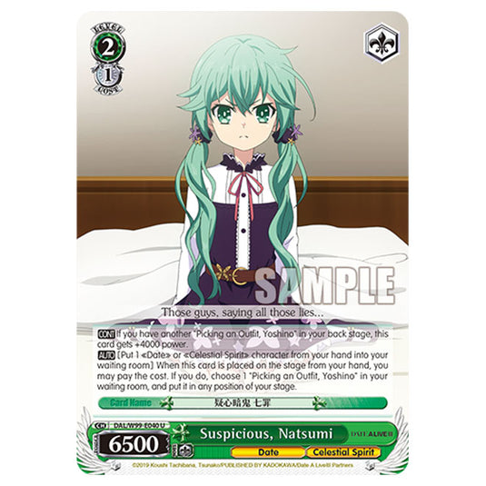 Weiss Schwarz - Date A Live Vol.2 - Suspicious, Natsumi (U) DAL/W99-E040