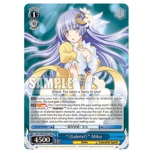 Weiss Schwarz - Date A Live Vol.2 - "〈Gabriel〉" Miku (RR) DAL/W99-E071