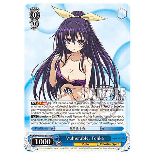 Weiss Schwarz - Date A Live Vol.2 - Vulnerable, Tohka (SR) DAL/W99-E074S