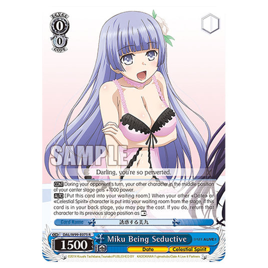 Weiss Schwarz - Date A Live Vol.2 - Miku Being Seductive (R) DAL/W99-E075