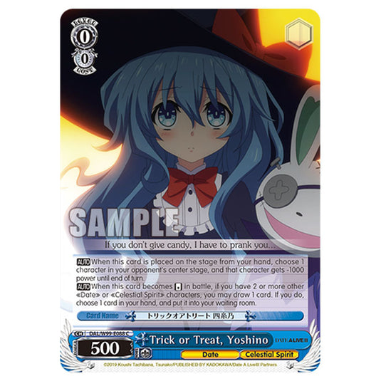 Weiss Schwarz - Date A Live Vol.2 - Trick or Treat, Yoshino (C) DAL/W99-E088