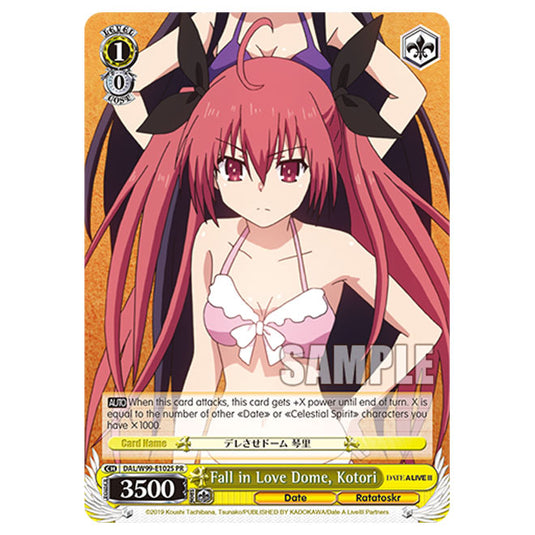 Weiss Schwarz - Date A Live Vol.2 - Fall in Love Dome, Kotori (PR) DAL/W99-E102S