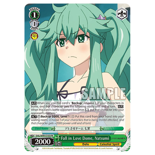 Weiss Schwarz - Date A Live Vol.2 - Fall in Love Dome, Natsumi (PR) DAL/W99-E103