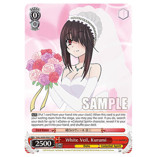 Weiss Schwarz - Date A Live Vol.2 - White Veil, Kurumi (PR) DAL/W99-PE01
