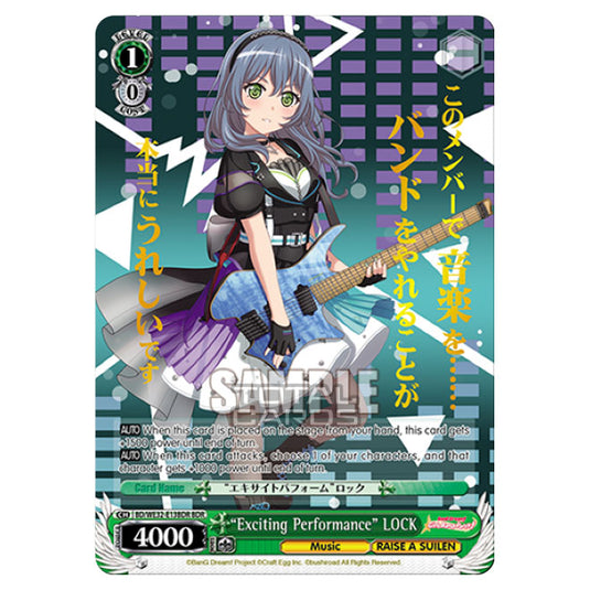 Weiss Schwarz - BanG Dream! Girls Band Party! 4th Anniversary - Exciting Performance LOCK (BDR) BD/WE32-E13BDR