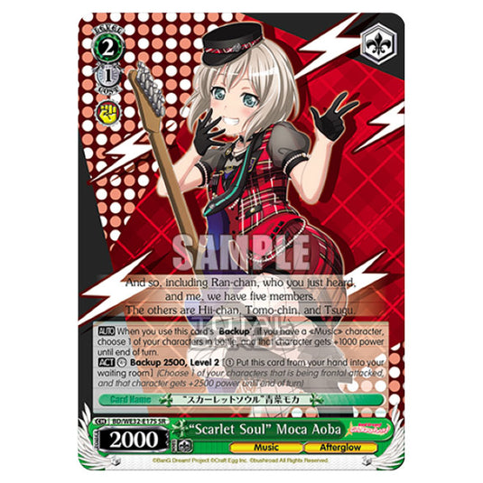 Weiss Schwarz - BanG Dream! Girls Band Party! 4th Anniversary - Scarlet Soul Moca Aoba (SR) BD/WE32-E17S