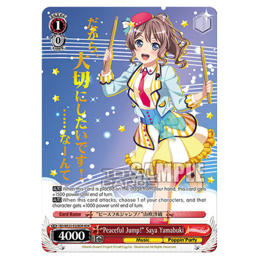 Weiss Schwarz - BanG Dream! Girls Band Party! 4th Anniversary - Peaceful Jump! Saya Yamabuki (BDR) BD/WE32-E22BDR