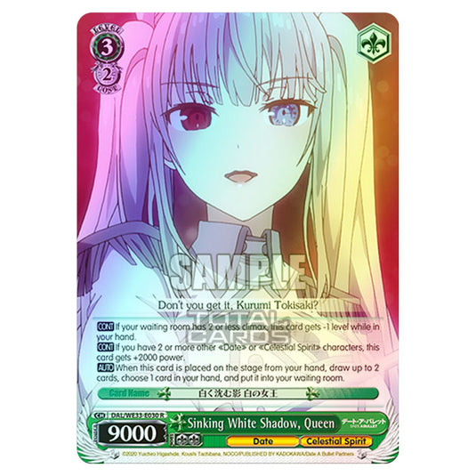 Weiss Schwarz - Date A Bullet - Sinking White Shadow, Queen (R) DAL/WE33-E030 (Foil)
