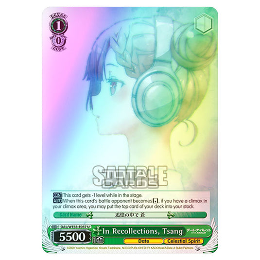 Weiss Schwarz - Date A Bullet - In Recollections, Tsang (U) DAL/WE33-E037 (Foil)