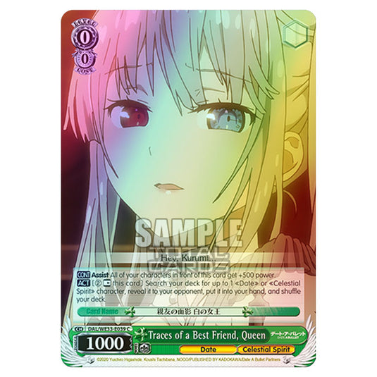 Weiss Schwarz - Date A Bullet - Traces of a Best Friend, Queen (C) DAL/WE33-E039 (Foil)