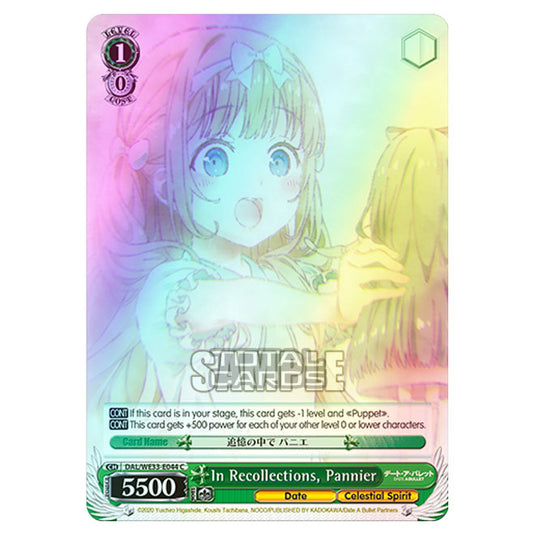 Weiss Schwarz - Date A Bullet - In Recollections, Pannier (C) DAL/WE33-E044 (Foil)