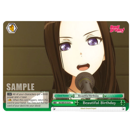 Weiss Schwarz - Morfonica × RAISE A SUILEN - Beautiful Birthday (C) BD/WE34-E24
