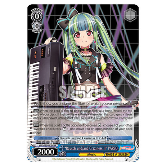 Weiss Schwarz - Morfonica × RAISE A SUILEN - "Rausch und/and Craziness Ⅱ" PAREO (RR) BD/WE34-E27
