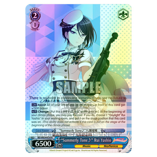 Weiss Schwarz - Morfonica × RAISE A SUILEN - "Summerly Tone♪" Rui Yashio (R) BD/WE34-E34 (Foil)