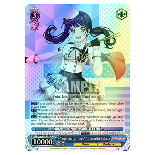 Weiss Schwarz - Morfonica × RAISE A SUILEN - "Summerly Tone♪" Tsukushi Futaba (R) BD/WE34-E35 (Foil)