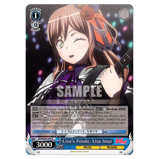Weiss Schwarz - Bang Dream Popping Party Roselia - Live's Finale, Lisa Imai (C) BD/WE35-E45