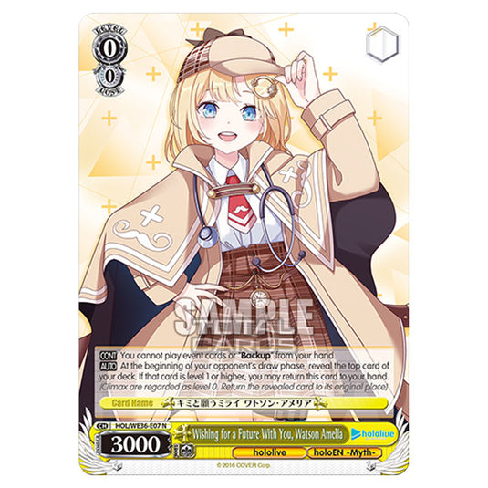 Weiss Schwarz - Premium Hololive Production - Wishing for a Future With You, Watson Amelia (N) HOL/WE36-E07