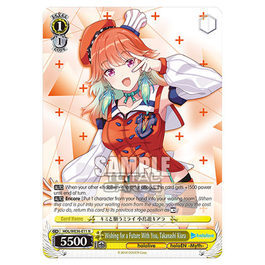Weiss Schwarz - Premium Hololive Production - Wishing for a Future With You, Takanashi Kiara (N) HOL/WE36-E11