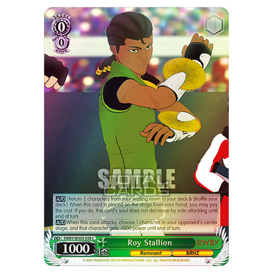 Weiss Schwarz - RWBY - Roy Stallion (C) RWBY/WX03-028