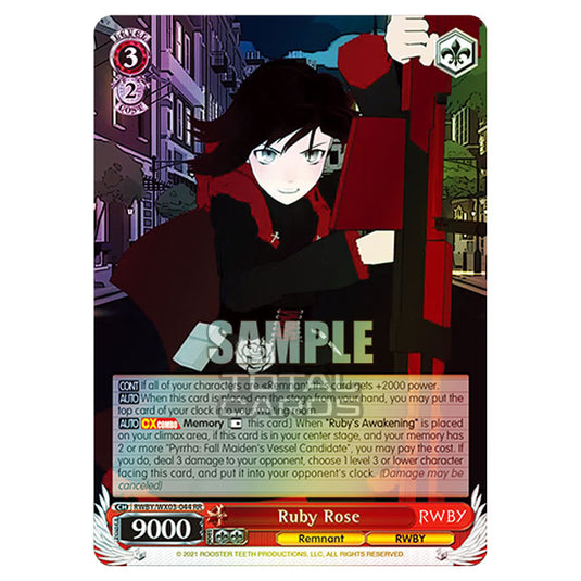 Weiss Schwarz - RWBY - Ruby Rose (RR) RWBY/WX03-044