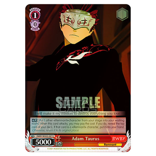 Weiss Schwarz - RWBY - Adam Taurus (R) RWBY/WX03-047