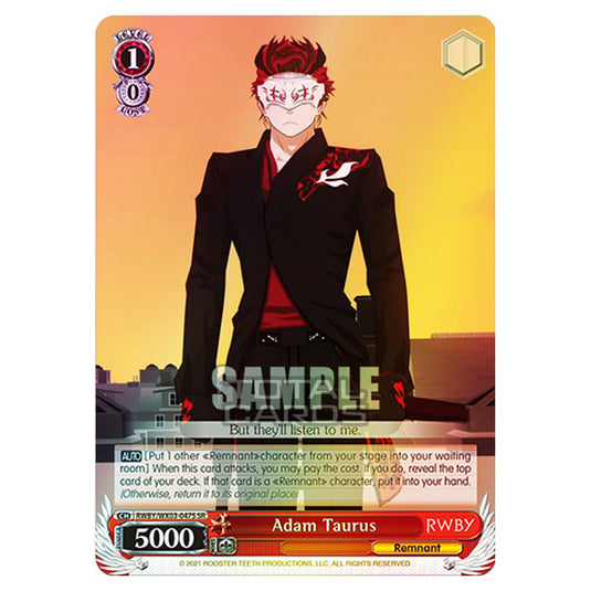 Weiss Schwarz - RWBY - Adam Taurus (SR) RWBY/WX03-047S