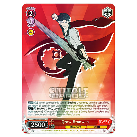 Weiss Schwarz - RWBY - Qrow Branwen (SR) RWBY/WX03-050S