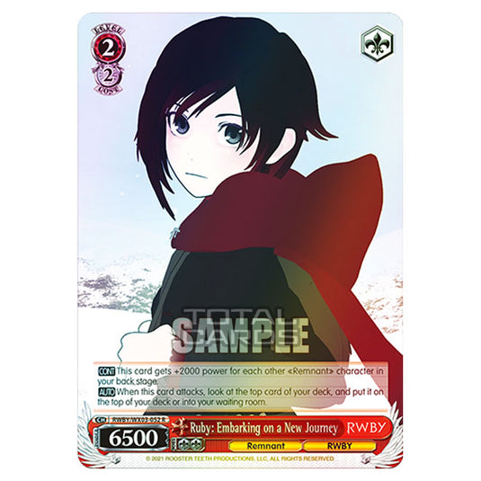 Weiss Schwarz - RWBY - Ruby: Embarking on a New Journey (R) RWBY/WX03-052