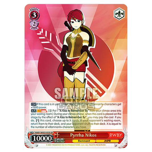 Weiss Schwarz - RWBY - Pyrrha Nikos (SR) RWBY/WX03-053S