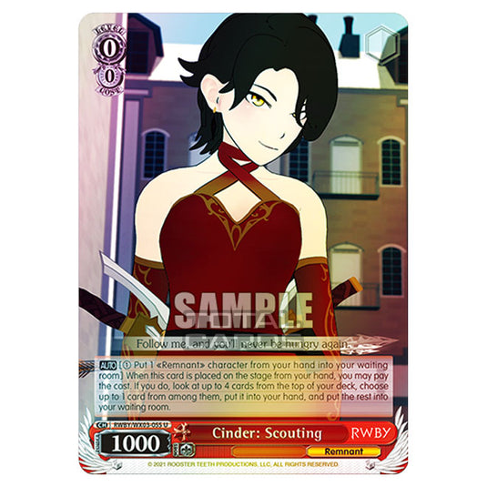Weiss Schwarz - RWBY - Cinder: Scouting (U) RWBY/WX03-055