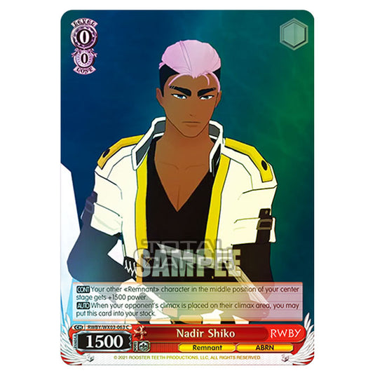 Weiss Schwarz - RWBY - Nadir Shiko (C) RWBY/WX03-063