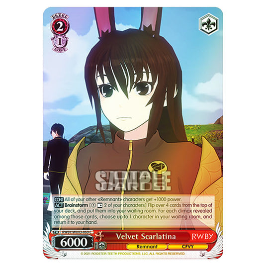 Weiss Schwarz - RWBY - Velvet Scarlatina (C) RWBY/WX03-069