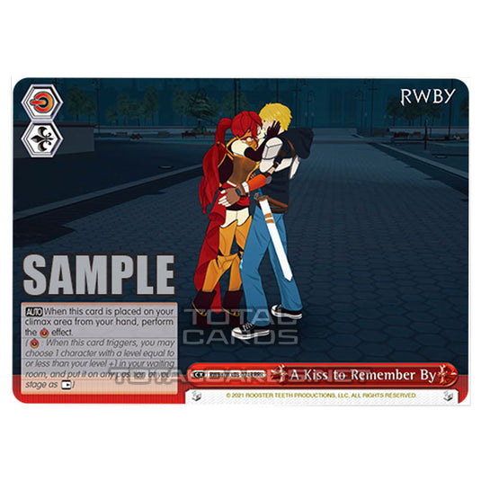 Weiss Schwarz - RWBY - A Kiss to Remember By (RRR) RWBY/WX03-074R