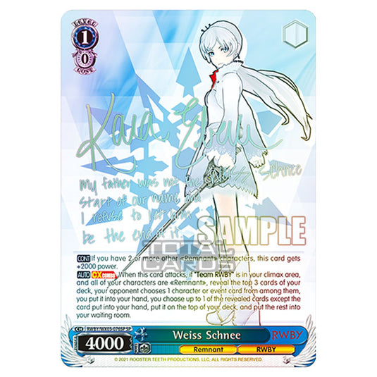 Weiss Schwarz - RWBY - Weiss Schnee (SP) RWBY/WX03-076SP